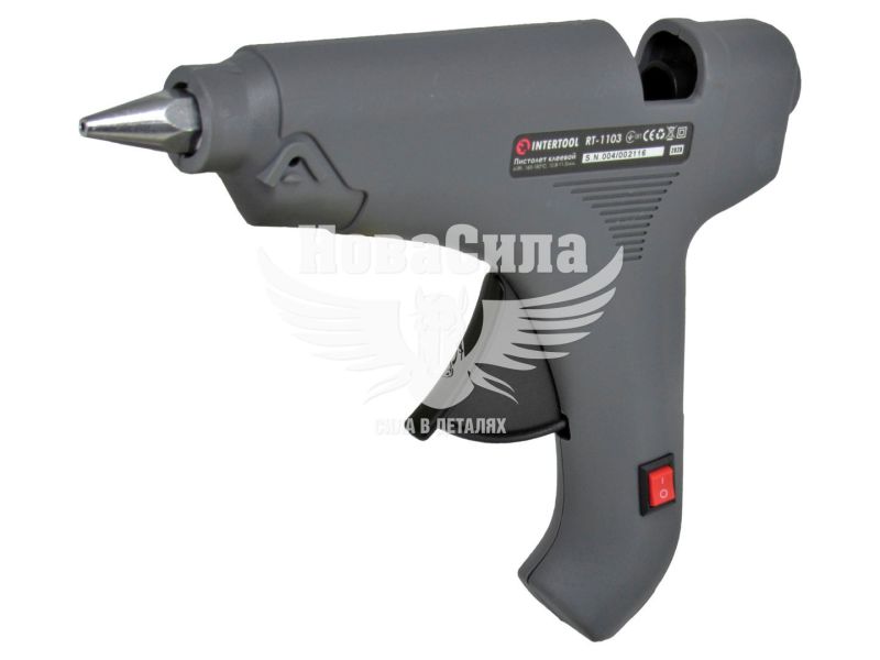 Пістолет клейовий (Intertool) 165-180°C, під стержні 10.8-11.5мм (RT-1103)