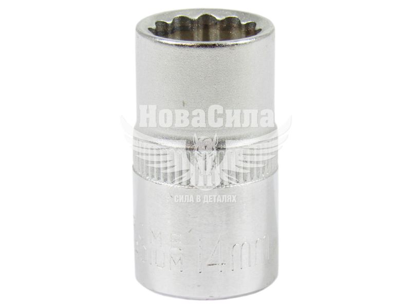Головка торцева низька дванадцятигранна 1/2 14мм. (Intertool) (ET-0214)