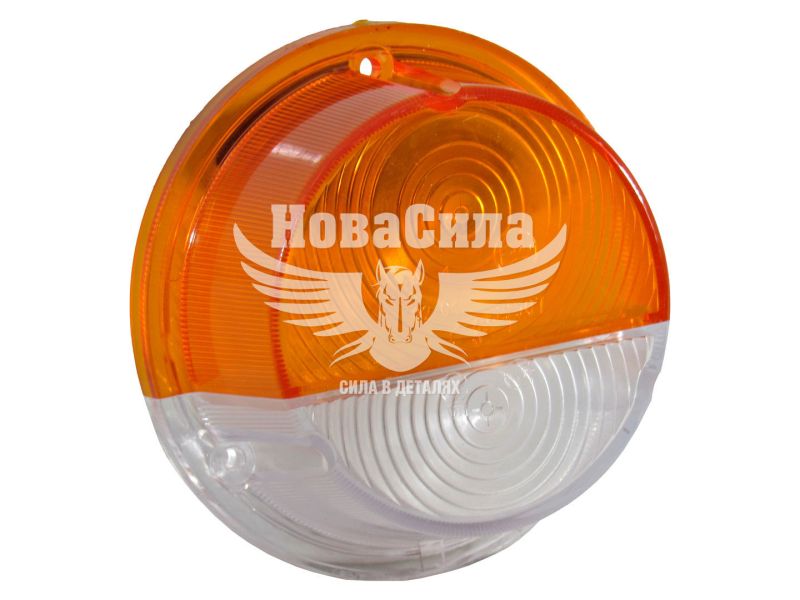 Скло підфарника 53-Газ жовто-біле (Руслан Комплект) 452, 469-УАЗ, 5320-Камаз (Ф-130.02.00)