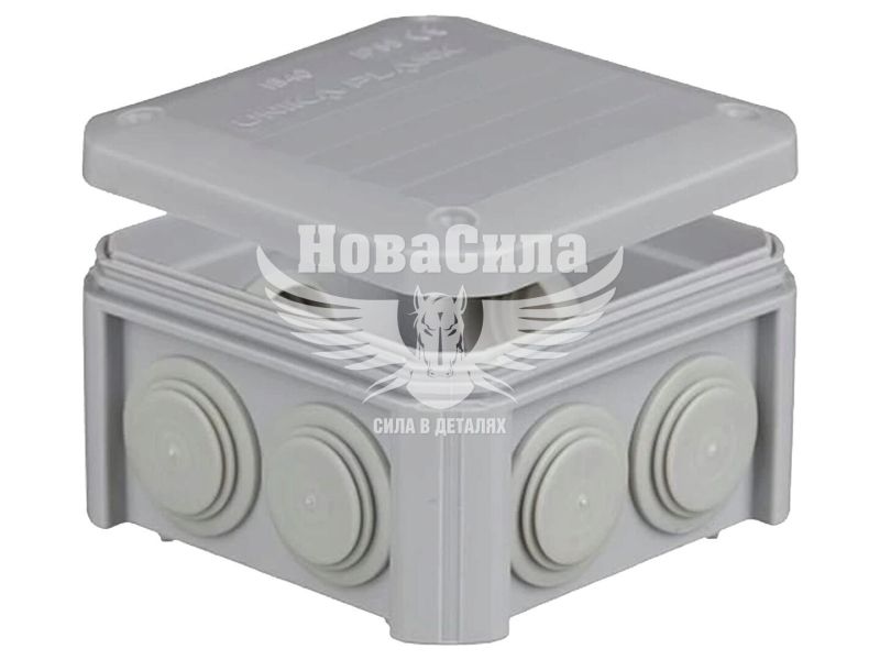 Коробка розподільча PLANK UNIKA IB401 IP55, 90х90х52 мм, зовнішня, з сальниками (PLK4010850)