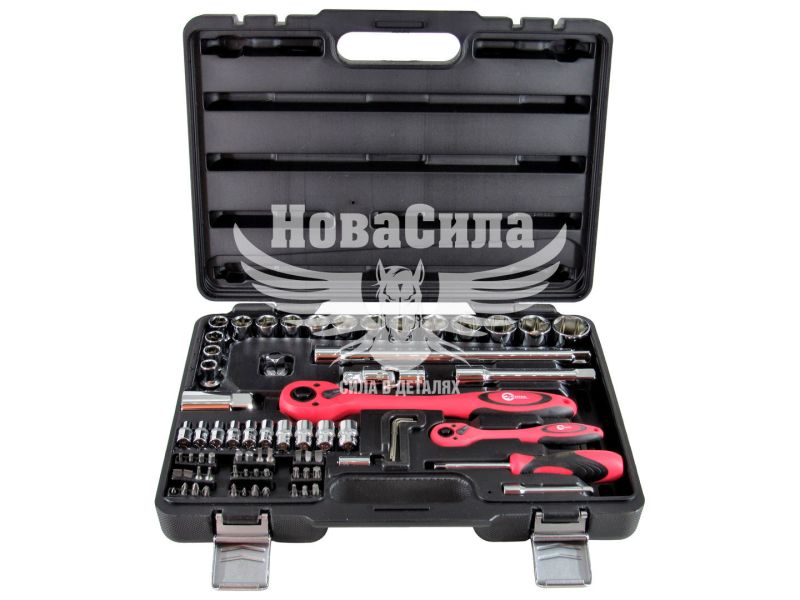 Набір інструментів (Intertool) 72 предметів 1/2, 1/4 (ET-6072)