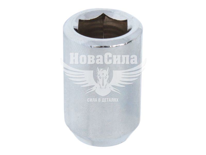 Гайка колеса унів. 12x1,5x32 хром конус внутр. шестигранник (Walline) (F 370)