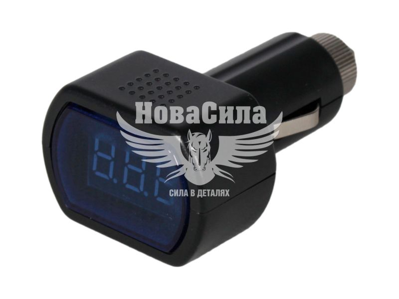 Вольтметр 12-24v (КНР) (в прикурювач) 3 знаки, з запобіжиком (А11-3)