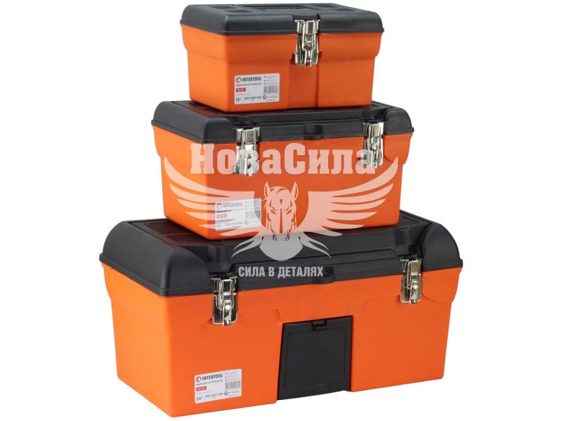 Ящик для інструментів (Intertool) (к-т.-3шт.) (з метал. замками) (BX-0007)
