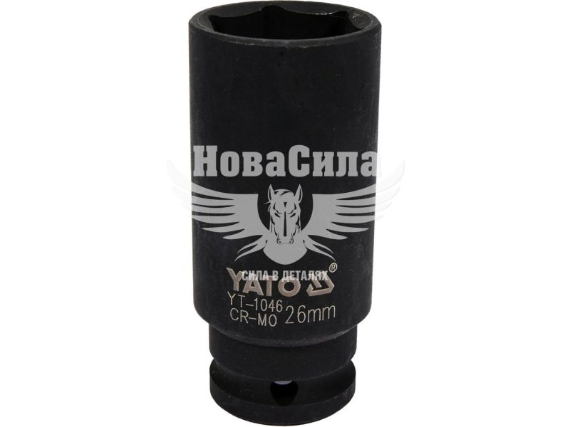 Головка торцева ударна висока шестигранна 1/2 26 мм. (Yato) (YT-1046)