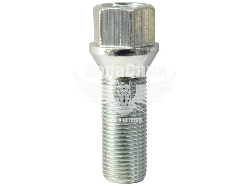 Болт колеса унів. 14x1,25x33 цинк ключ 17 конус (Walline)