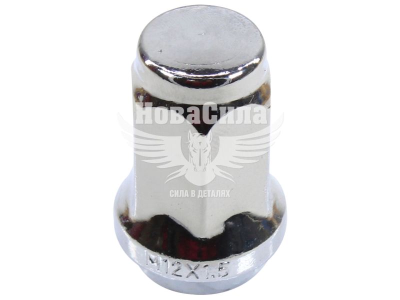 Гайка колеса унів. 12x1,5x35 хром конус закр. ключ 17 (Walline) (N2535-17CCr)
