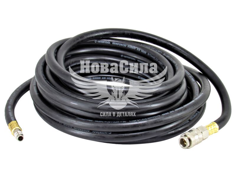 Шланг компресора 8х15мм. 20Атм. 10м. (Intertool) (резиновий підс.) (PT-1731)