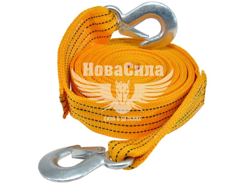 Трос буксира 4,5т. 5м. крюк (CarLife) (сумка) (TR705)