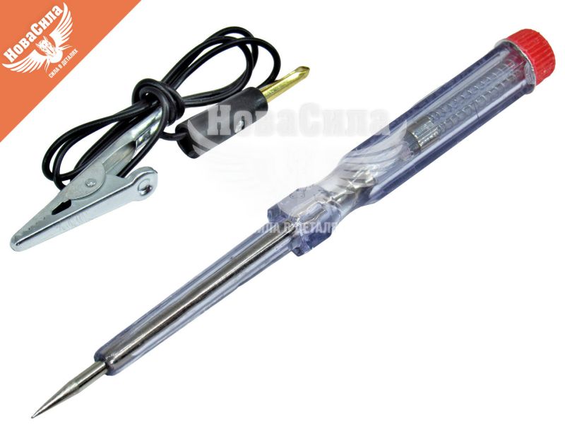 Тестер напруги пластиковий (Intertool) 6-24V (155мм.) (VT-4008)