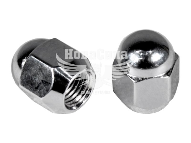 Гайка колеса унів. 12x1.5x21 хром конус закр. ключ 19 (Walline) (F 614)