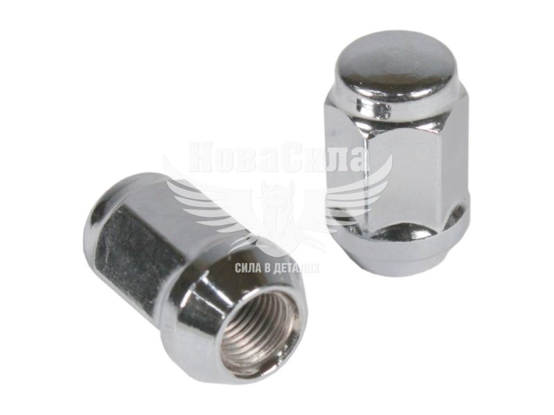 Гайка колеса унів. 12x1,25x35 хром конус закр. ключ 19 (Walline) (F 307)