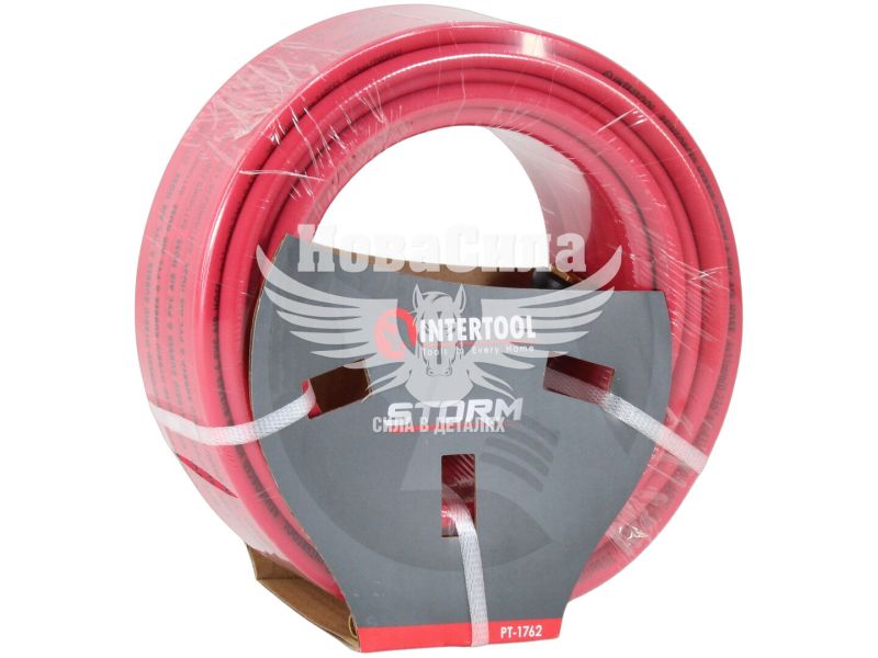 Шланг компресора 6х11мм. 20Атм. 20м. (Intertool) (резиновий підс.) (PT-1762)