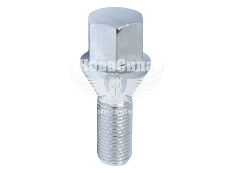 Болт колеса унів. 12x1,25x26 хром ключ 17 конус (Walline) (F 346)