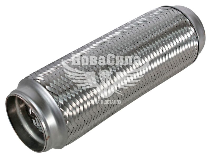 Гофра глушника 75х300мм. 3-х шарова (Walline) (довгий фланець) (WL 75х300)