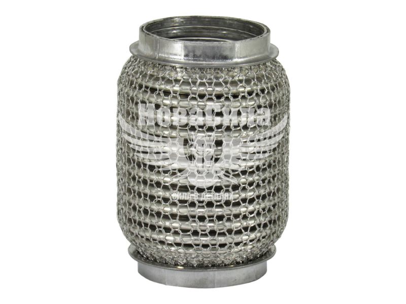 Гофра глушника 55х120мм. 3-х шарова Interlock, кольчуга (Walline) (короткий фланець) (WL 55x120 VW-OE)