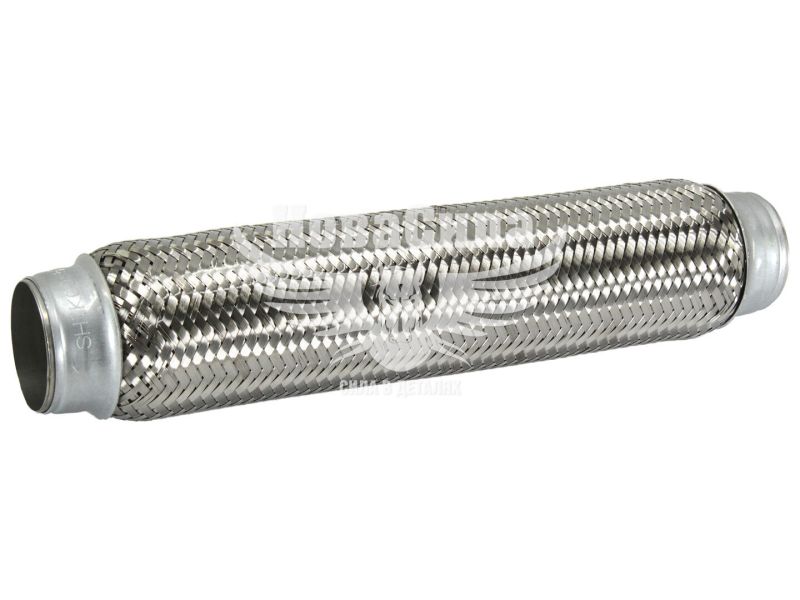 Гофра глушника 50х350мм. 3-х шарова (Shikoo) (довгий фланець) (50х350)