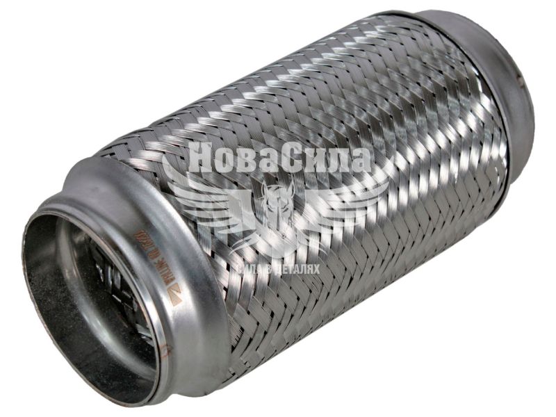 Гофра глушника 55х230мм. 3-х шарова (Walline) (довгий фланець) (WL 55х230)