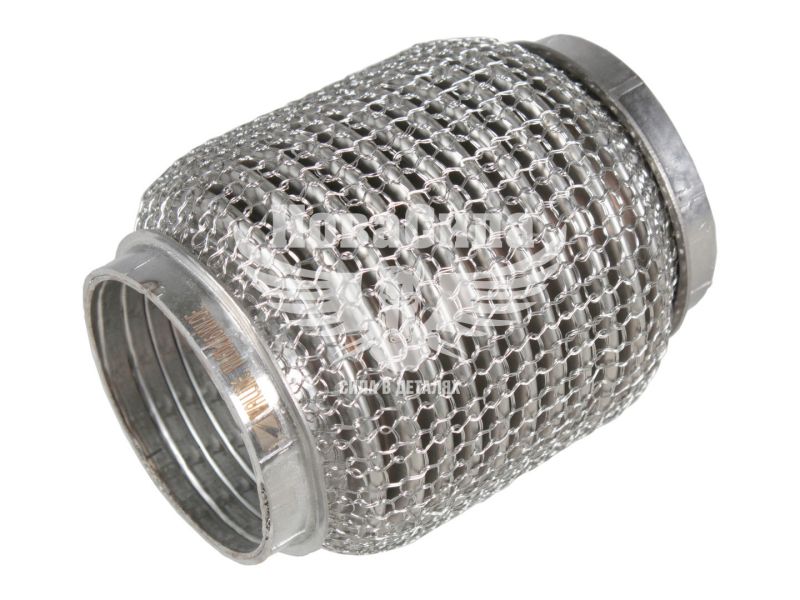 Гофра глушника 60х115мм. 3-х шарова Interlock, кольчуга (Walline) (короткий фланець) (WL 60x115 VW-OE)