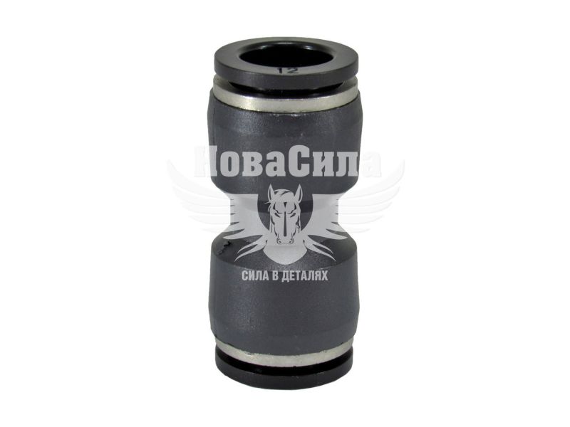 З'єднувач аварійний трубки ПВХ прямий пластик 12х12мм. (Rider) (RD 01.02.74)