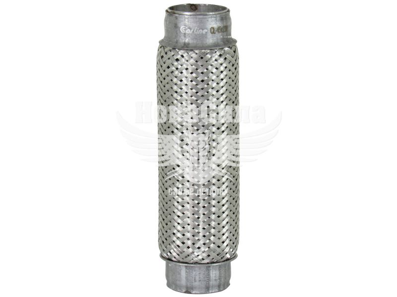 Гофра глушника 45х230мм. 3-х шарова (CarLine) (довгий фланець) (CL  45x230)