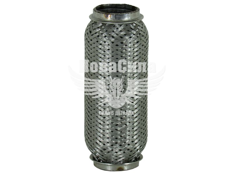 Гофра глушника 50х200мм. 3-х шарова Interlock (CarLine) (короткий фланець) (CL  50x200 VW)