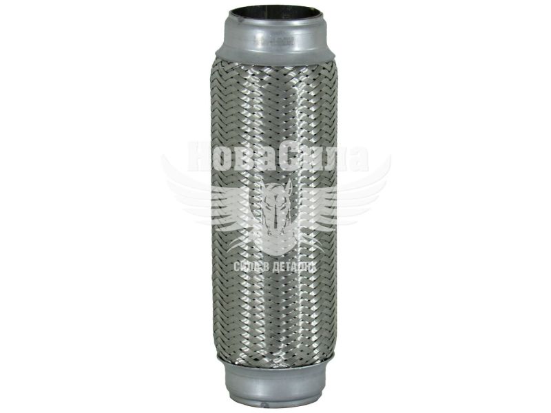 Гофра глушника 50х230мм. 2-х шарова (CarLine) (довгий фланець) (CL  50x230/2)