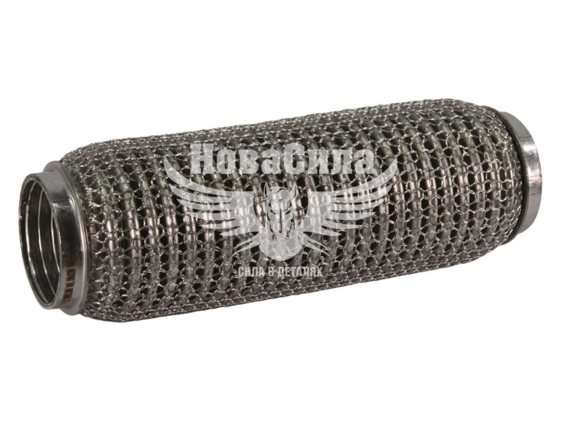 Гофра глушника 50х230мм. 3-х шарова Interlock, кольчуга (Walline) (короткий фланець) (WL 50 Х230 VW-OE)