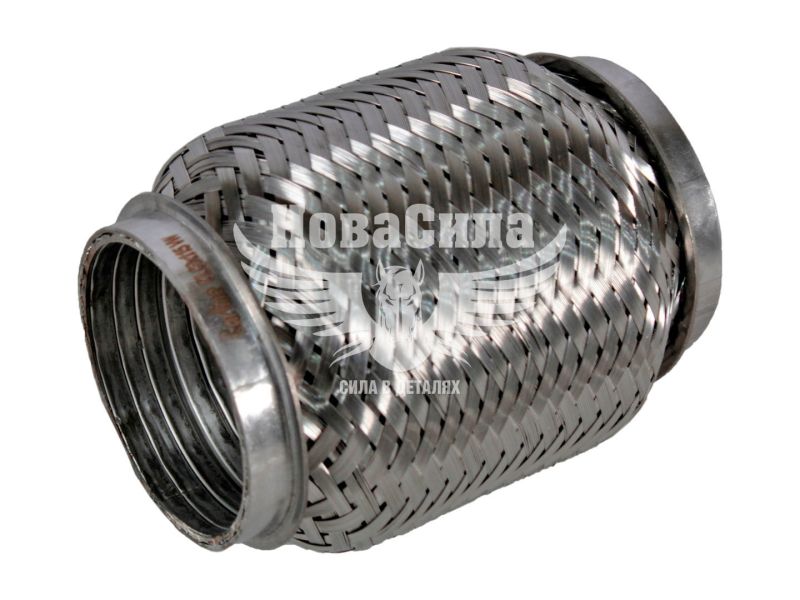 Гофра глушника 60х150мм. 3-х шарова Interlock (CarLine) (короткий фланець) (CL  60x115 VW)