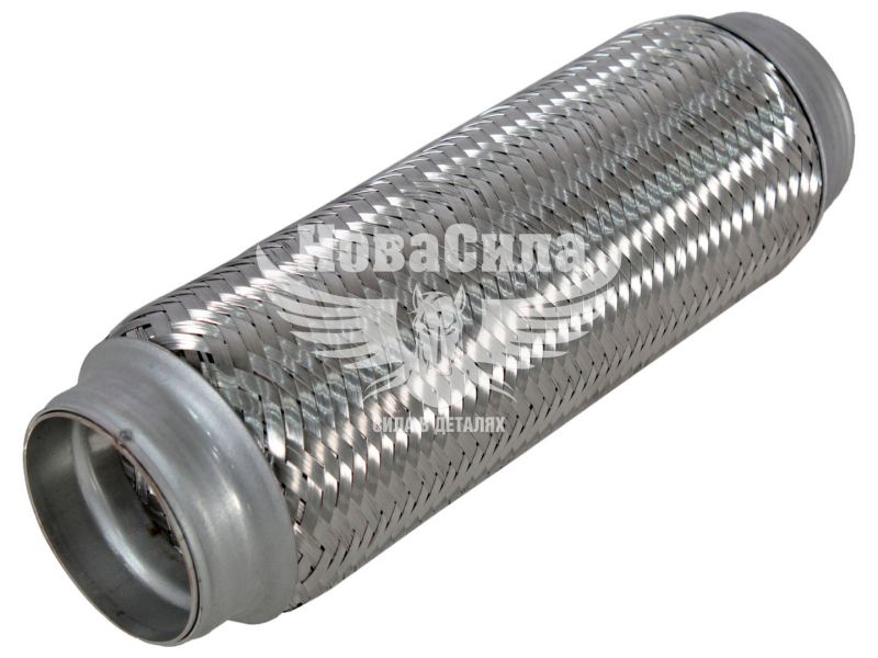 Гофра глушника 64х270мм. 3-х шарова (CarLine) (довгий фланець) (CL  64x270)