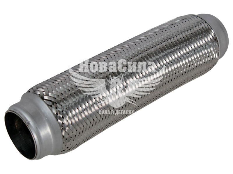 Гофра глушника 50х280мм. 2-х шарова (CarLine) (довгий фланець) (CL  50x280/2)