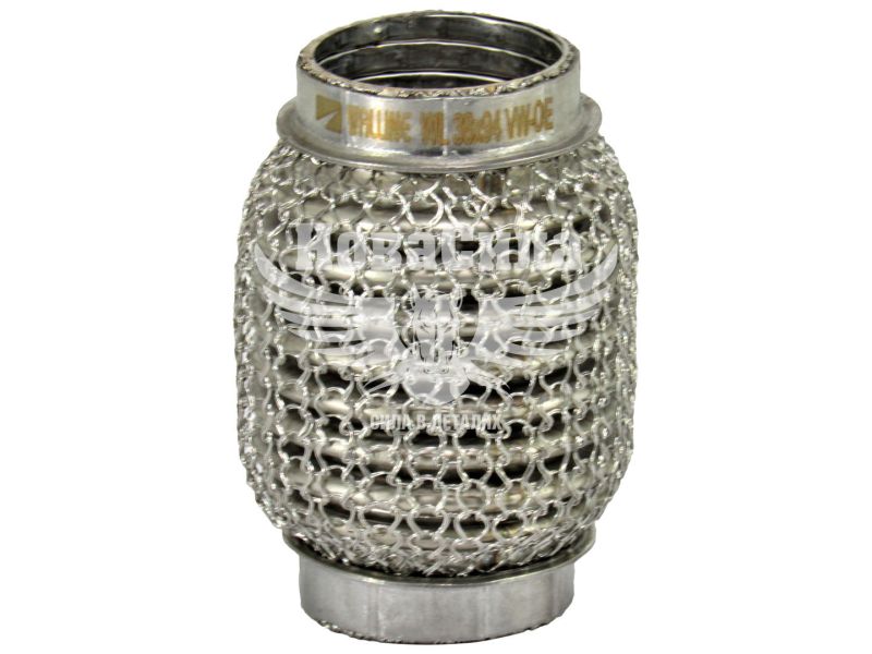 Гофра глушника 38х94мм. 3-х шарова Interlock, кольчуга (Walline) (короткий фланець) (WL 38x94 VW-OE)