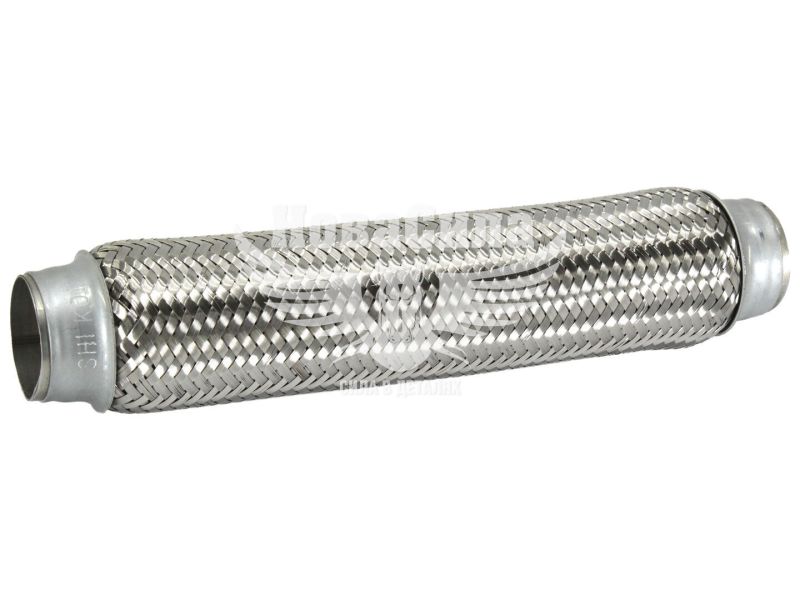 Гофра глушника 45х320мм. 3-х шарова (Shikoo) (довгий фланець) (45х320)