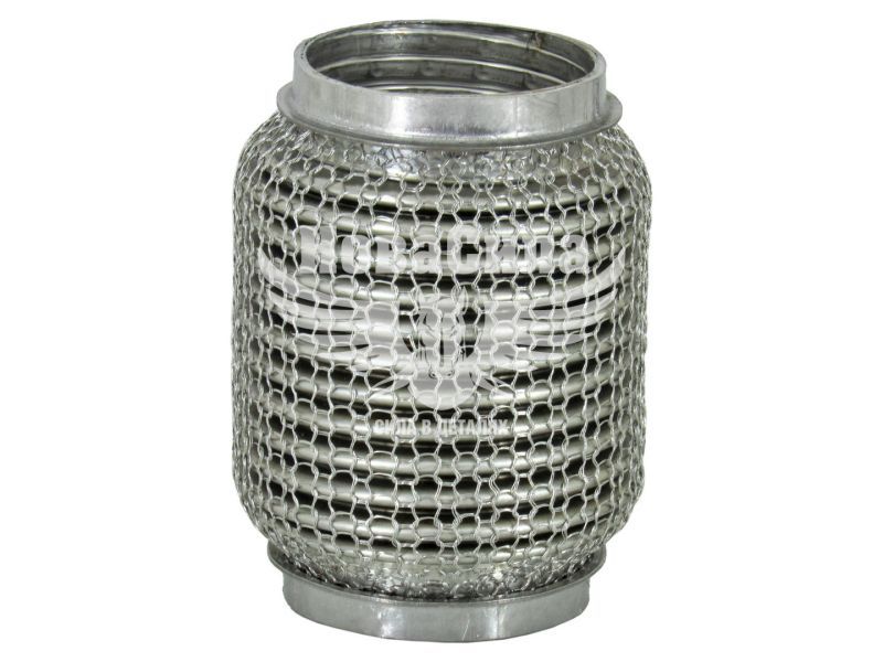 Гофра глушника 60х120мм. 3-х шарова Interlock, кольчуга (Walline) (короткий фланець) (WL 60x120 VW-OE)