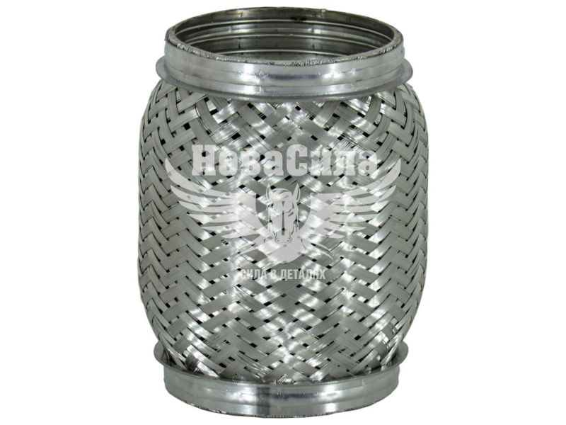 Гофра глушника 90х150мм. 3-х шарова Interlock (CarLine) (короткий фланець) (CL  90x150 VW)