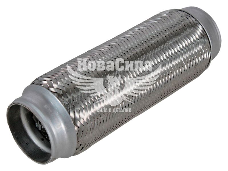 Гофра глушника 60х250мм. 3-х шарова (CarLine) (довгий фланець) (CL  60x250)