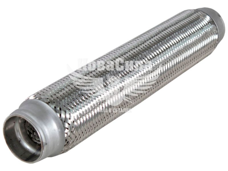 Гофра глушника 45х350мм. 3-х шарова (CarLine) (довгий фланець) (CL 45х350)