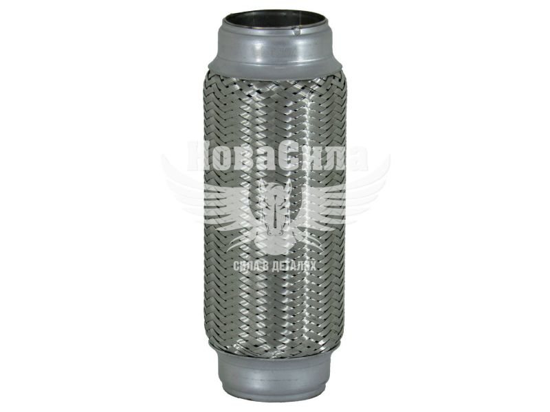 Гофра глушника 50х200мм. 2-х шарова (CarLine) (довгий фланець) (CL  50x200/2)