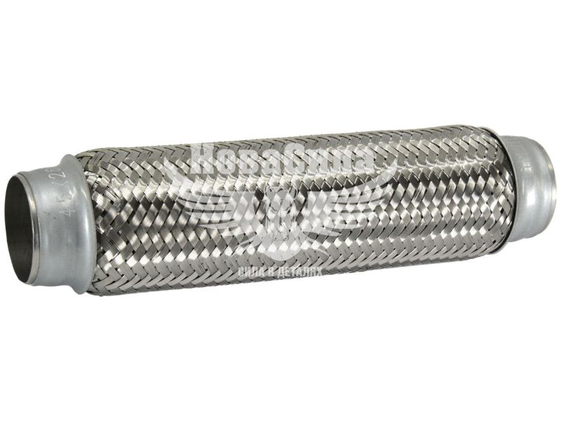 Гофра глушника 45х260мм. 3-х шарова (Shikoo) (довгий фланець) (45х260)