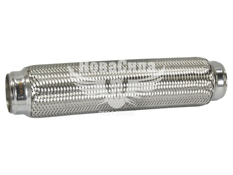 Гофра глушника 50х320мм. 3-х шарова (AGK) (довгий фланець) (A50320)