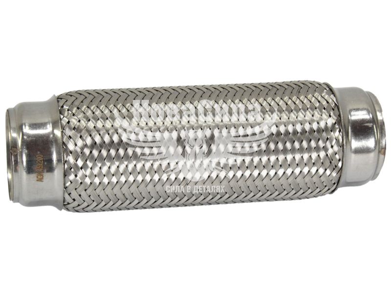 Гофра глушника 45х200мм. 3-х шарова (AGK) (довгий фланець) (A45200)