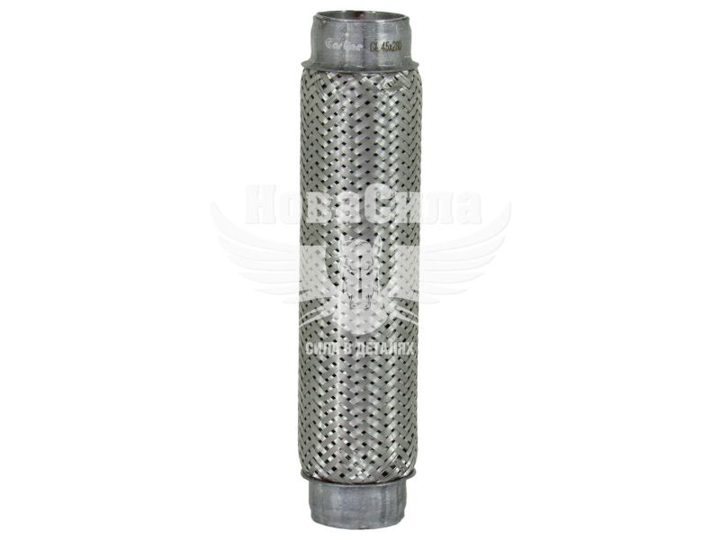 Гофра глушника 45х280мм. 3-х шарова (CarLine) (довгий фланець) (CL 45х280)