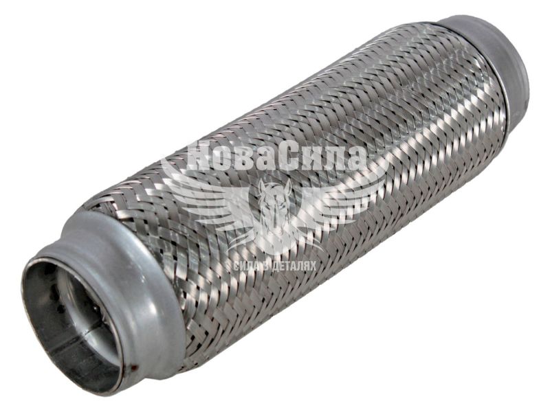 Гофра глушника 55х250мм. 3-х шарова (CarLine) (довгий фланець) (CL  55x250)