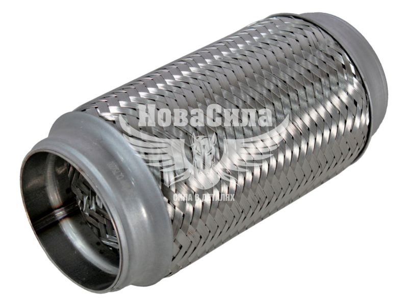 Гофра глушника 75х200мм. 3-х шарова (CarLine) (довгий фланець) (CL 75х200)