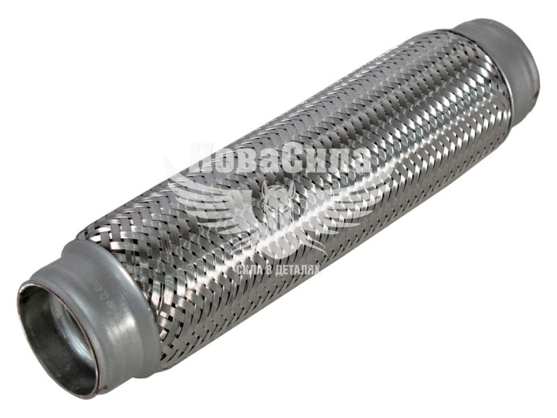 Гофра глушника 45х260мм. 3-х шарова (CarLine) (довгий фланець) (CL 45х260)