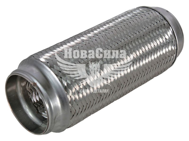 Гофра глушника 75х250мм. 3-х шарова (Walline) (довгий фланець) (WL 75х250)