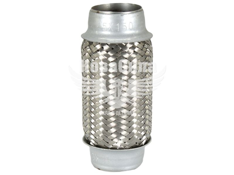 Гофра глушника 45х150мм. 3-х шарова (Shikoo) (довгий фланець) (45х150)