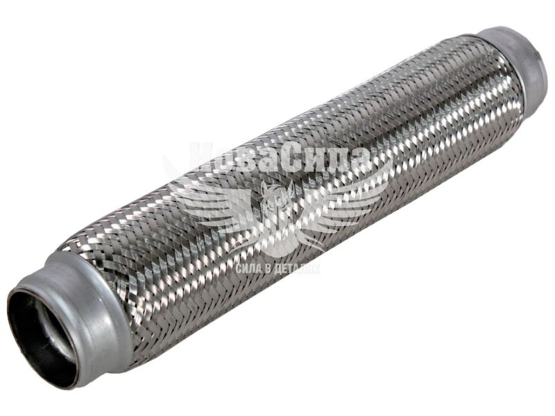 Гофра глушника 45х320мм. 3-х шарова (CarLine) (довгий фланець) (CL 45х320)