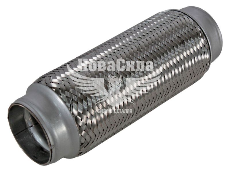 Гофра глушника 55х220мм. 3-х шарова (CarLine) (довгий фланець) (CL 55х220)