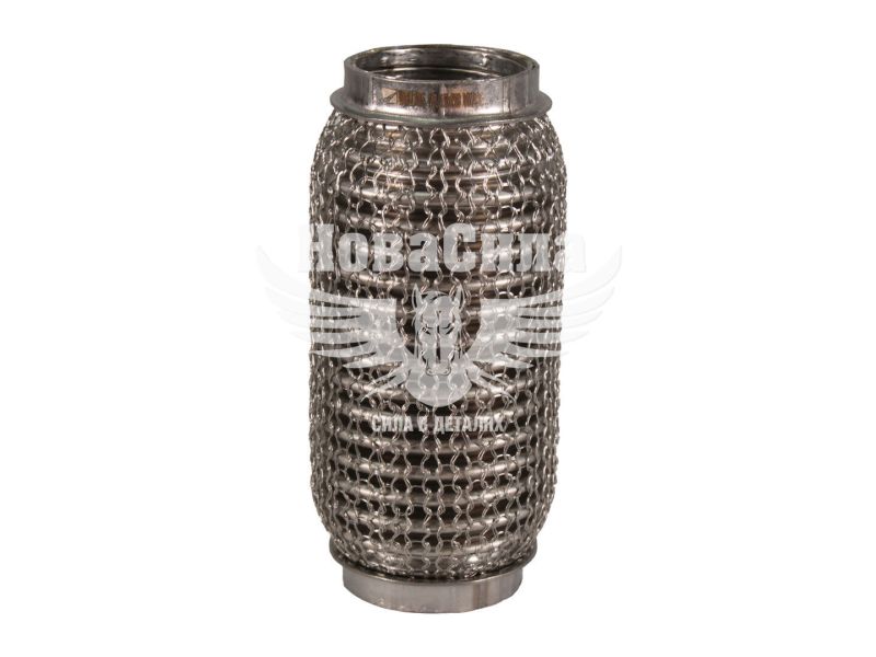 Гофра глушника 45х150мм. 3-х шарова Interlock, кольчуга (Walline) (короткий фланець) (WL 45Х150 VW-OE)